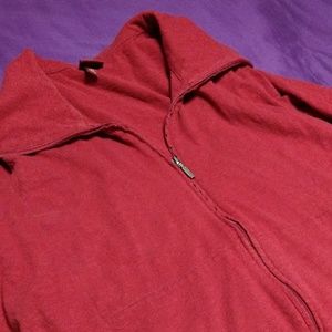 Red Jacket with 3/4s Sleeves and Zipper - Merona